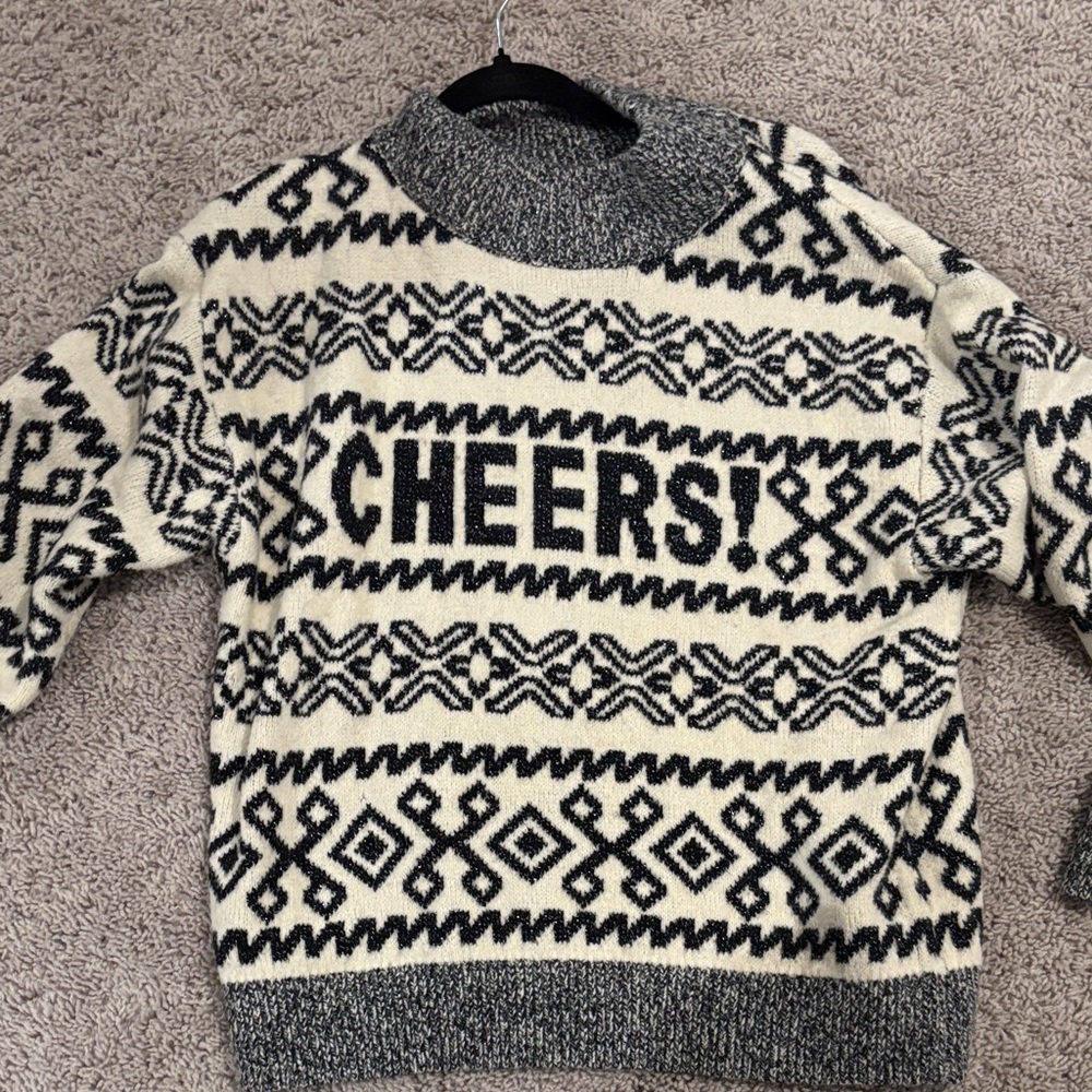 Black and Cream target sweater